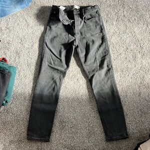 Agolde dark grey/ black wash skinny jeans